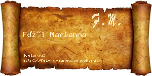 Fél Marianna névjegykártya