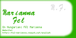 marianna fel business card